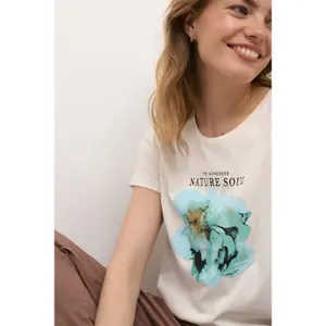 T-shirt de mulher Cream Winnie image-5