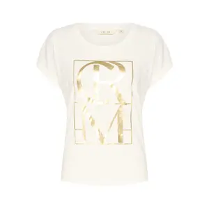 T-shirt de mulher Cream Luvan image-0