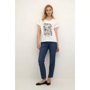 T-shirt de mulher Cream Irma image-4