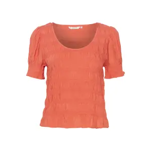 Vrouwenblouse Cream Henva O-neck image-0