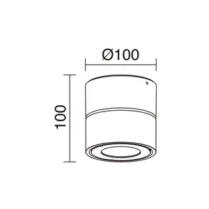 Spot Außen Cristher lighting Disc IP65 1540lm(1185lm) CRI80 4000K image-2