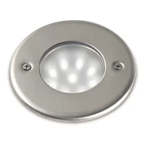 LED Recessed Wall/Floor Spot Cristher lighting Nat Round IP68 SMD 180lm CRI80 3500K image-0