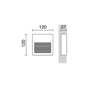 Leuchte Cristher lighting Slim Square Ip65 image-2