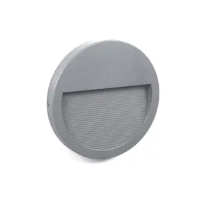 Asymmetrisk LED-vägglampa Cristher lighting IP65 SMD Slim Round 1100lm CRI90 3000K 38º/78º image-0