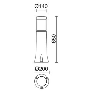 Luminaire borne Cristher lighting Mirco IP65 SMD image-2
