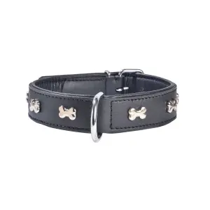 Coleira de couro extra macio para cães Bobby image-0