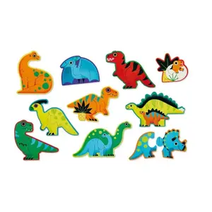 10-piece puzzle in 2 Crocodile Creek Let's Begin - Dinosaures image-1