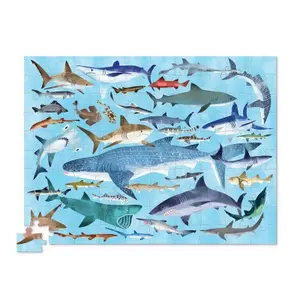100-piece puzzle 36 animals Crocodile Creek Requins image-1
