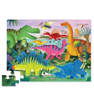 Maxi 36-piece puzzle Crocodile Creek Le monde des dinosaures image-1
