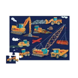 Maxi 36-piece puzzle Crocodile Creek Les véhicules de constructions image-1