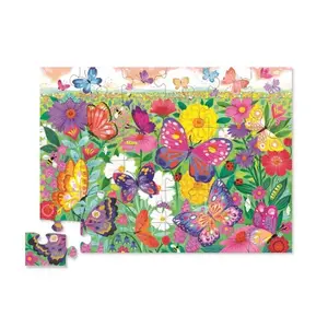 Maxi 36-piece puzzle Crocodile Creek Les papillons du jardin (foil stamped) image-1