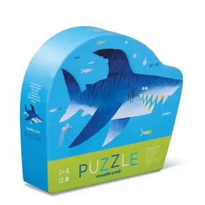 Mini 12-piece puzzle Crocodile Creek Requin image-0