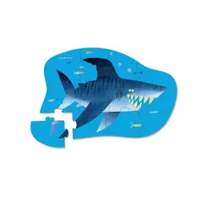 Mini 12-piece puzzle Crocodile Creek Requin image-1