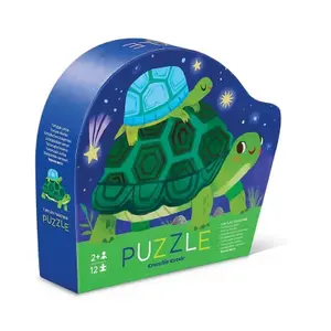 Mini 12-piece puzzle Crocodile Creek Tortues image-0