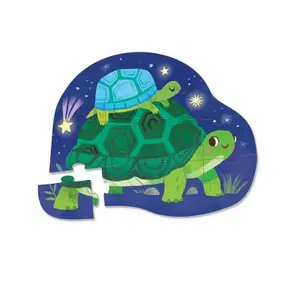Mini 12-piece puzzle Crocodile Creek Tortues image-1