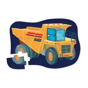 Mini 12-piece puzzle Crocodile Creek Véhicule de construction image-1