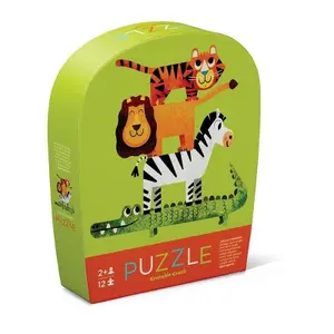Mini 12-piece puzzle Crocodile Creek Les amis de la jungle image-0