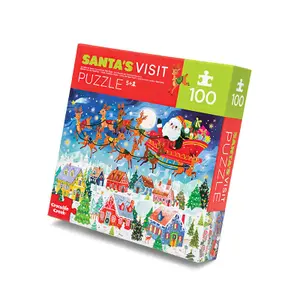 100-piece puzzle Crocodile Creek La Visite Du Père Noël image-0