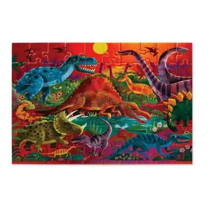 60-piece holographic puzzle Crocodile Creek Dinosaures image-1