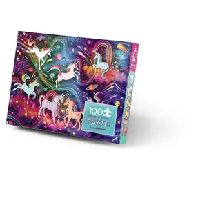 100-piece holographic puzzle Crocodile Creek Galaxie Licorne image-0