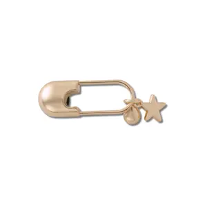 Jibbitz Crocs Gold Meta Safety Pin image-0