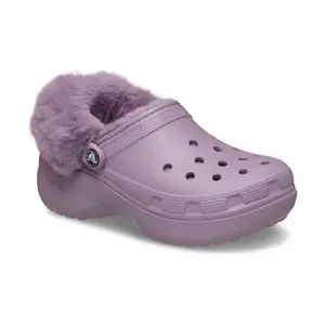 Saboty dívka Crocs Classic Platform Fuzz Lined image-3