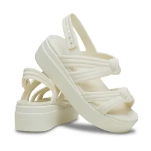 Sandalias de cuña para mujer Crocs Brooklyn Knot Low Wedge image-1