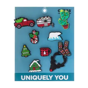 Pack of 10 jibbitz clips Crocs Holiday image-0