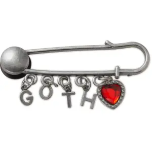 Jibbitz Crocs Goth Safety Pin image-0