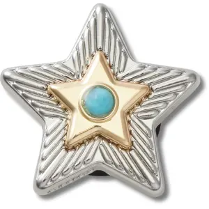 Jibbitz Crocs Silver Turquoise Star image-0
