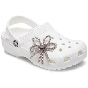 Jibbitz Crocs Grey Pearl Beaded Bow image-2