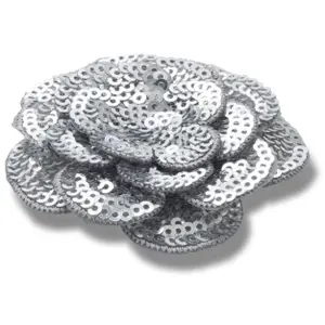 Jibbitz Crocs Silver Sequin Flower image-1