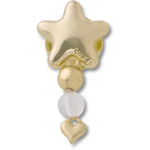 Jibbitz Crocs Gold Star with Heart Dangle image-0