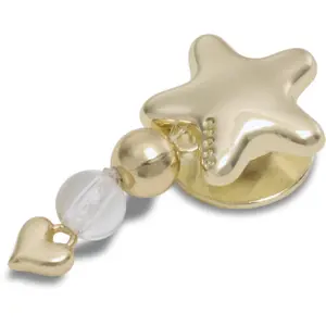 Jibbitz Crocs Gold Star with Heart Dangle image-1