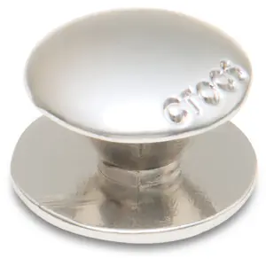 Jibbitz Crocs Small Silver Circle Stud image-1