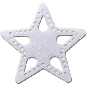 Jibbitz Crocs Mega Blue Glittery Star image-0