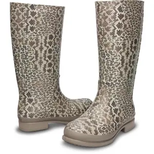 Botas de mujer con estampado de leopardo Crocs wellie image-2