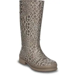 Botas de mujer con estampado de leopardo Crocs wellie image-1