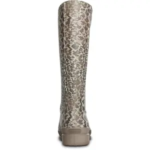 Botas de mujer con estampado de leopardo Crocs wellie image-3