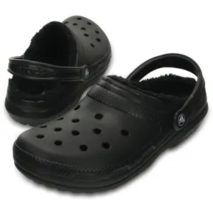 Crocs classic fuzz lined clog image-1