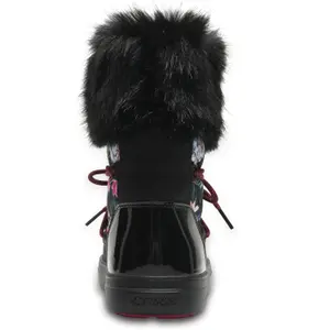 Bottes de neige femme Crocs lodgepoint graphic lace image-3