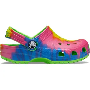Crocs enfant classic tie dye graphic clog image-0