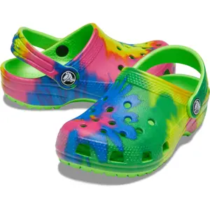 Crocs enfant classic tie dye graphic clog image-1