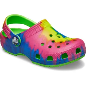 Crocs enfant classic tie dye graphic clog image-4