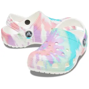 Crocs enfant classic tie dye graphic clog image-1