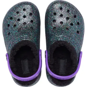 Crocs enfant classic glitter lined clog image-2