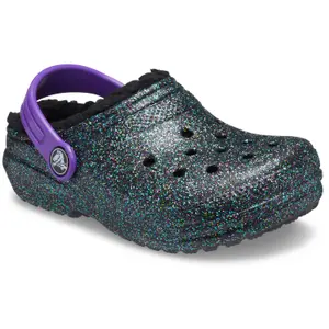 Crocs enfant classic glitter lined clog image-4