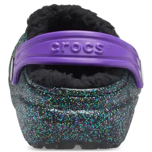 Crocs enfant classic glitter lined clog image-5