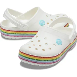 Crocs enfant crocband rainbow glitter clog image-1