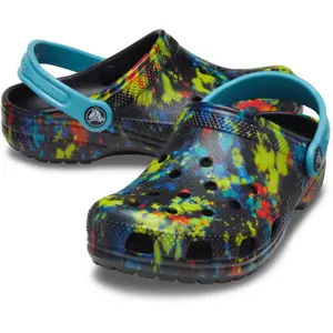 Klassischer grafischer Sabot Kind Crocs Tiedye image-2
